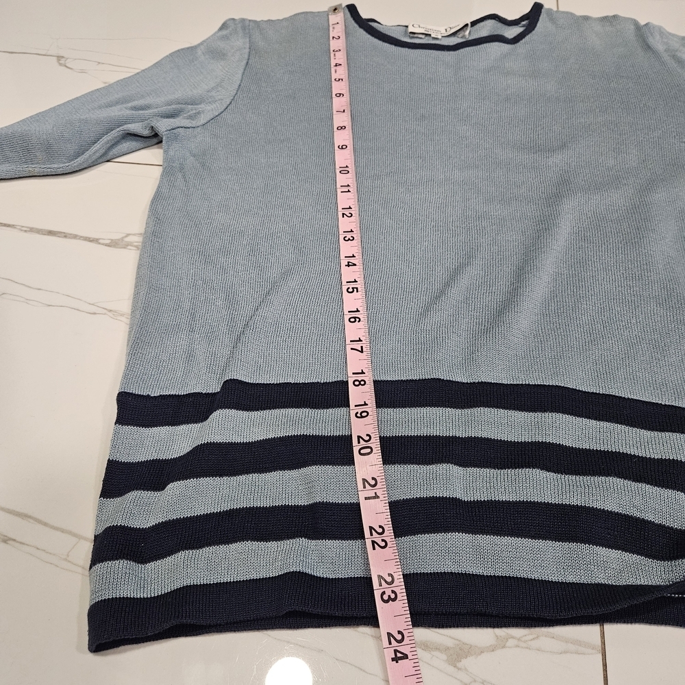 Christian Dior Navy Striped Women's Sweatshirt - Picture 11 of 11